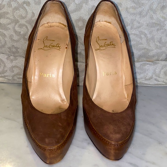 Christian Louboutin Nut Brown Defil Pump - Picture 1 of 9